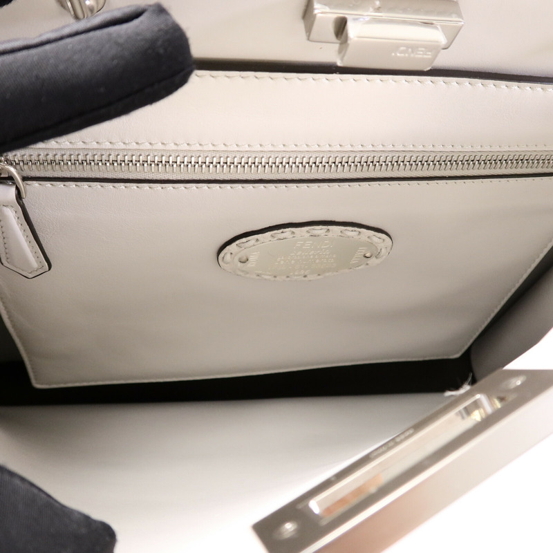 FENDI 牛皮皮革Medium Peekaboo手挽肩背兩用袋-5