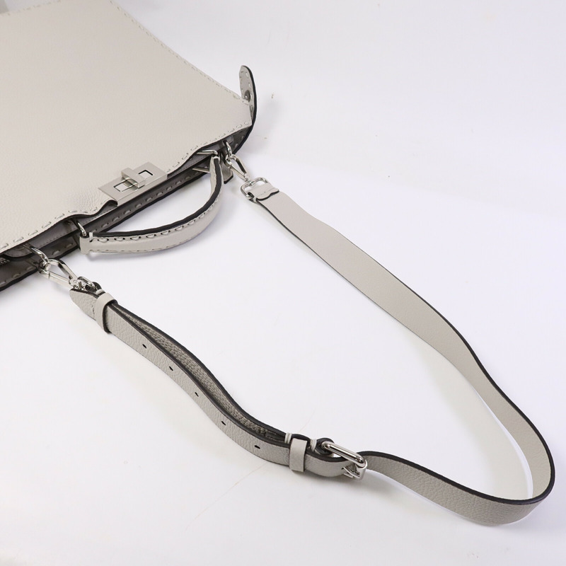 FENDI 牛皮皮革Medium Peekaboo手挽肩背兩用袋-8