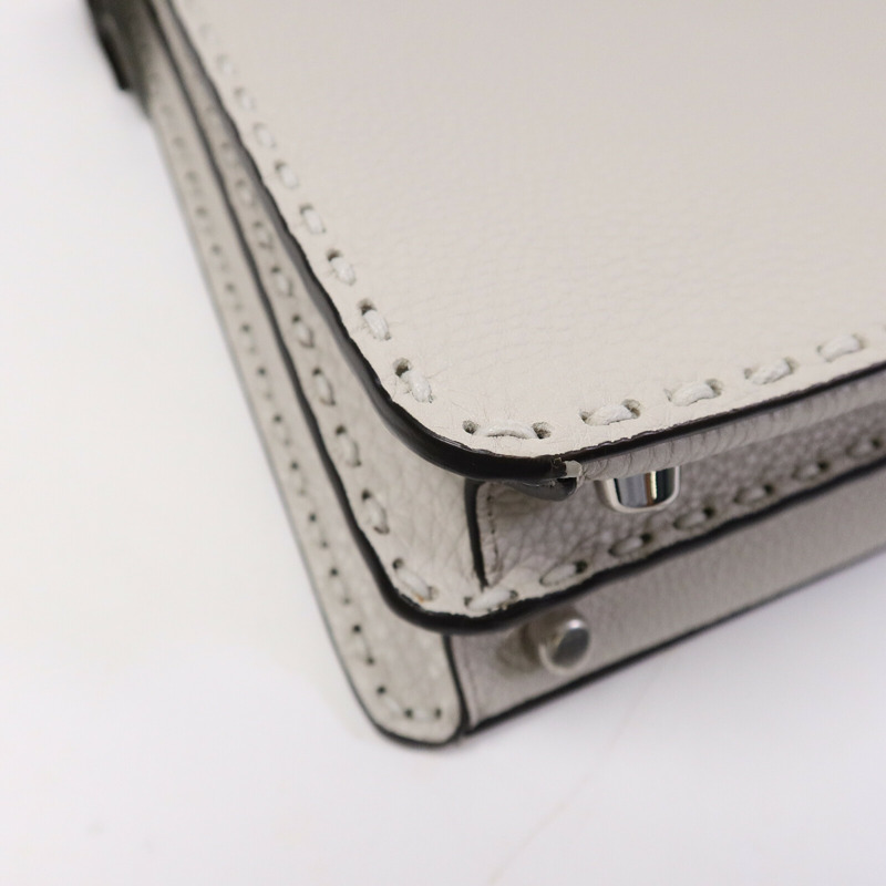 FENDI 牛皮皮革Medium Peekaboo手挽肩背兩用袋-10