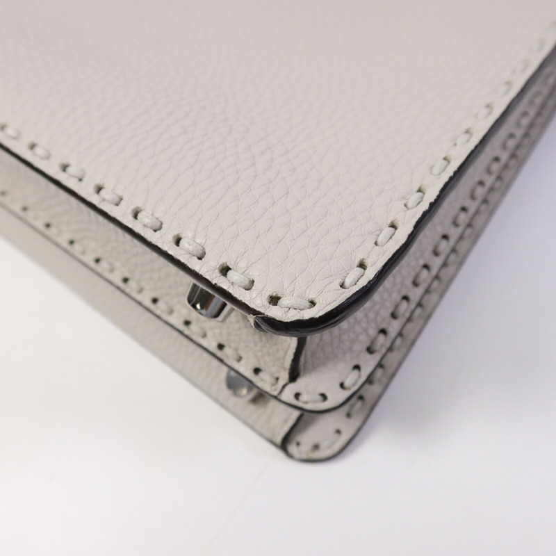 FENDI 牛皮皮革Medium Peekaboo手挽肩背兩用袋-11