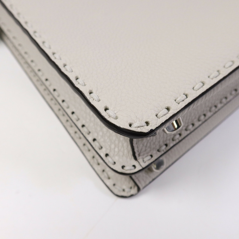 FENDI 牛皮皮革Medium Peekaboo手挽肩背兩用袋-13