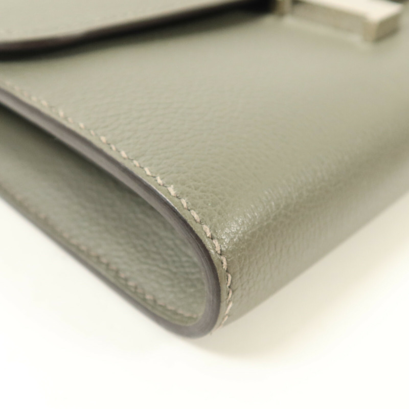 HERMES Evercolor皮革Constance To Go肩背袋Gris Meyer-10