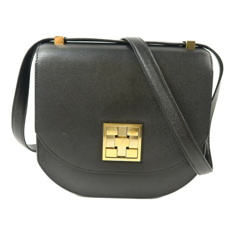 HERMES Epsom皮革Mosaique Au 24-21肩背袋Noir