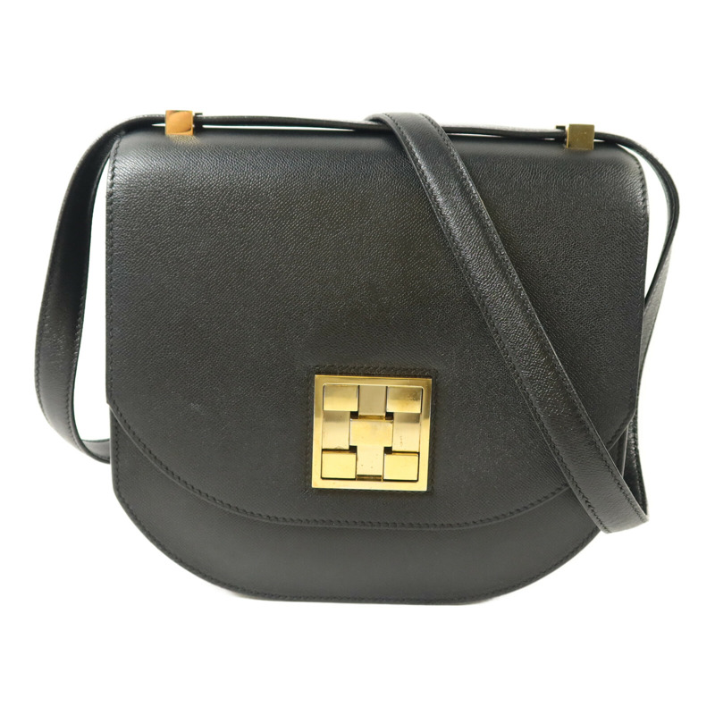 HERMES Epsom皮革Mosaique Au 24-21肩背袋Noir-0