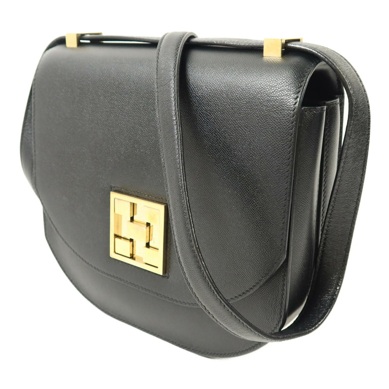 HERMES Epsom皮革Mosaique Au 24-21肩背袋Noir-1