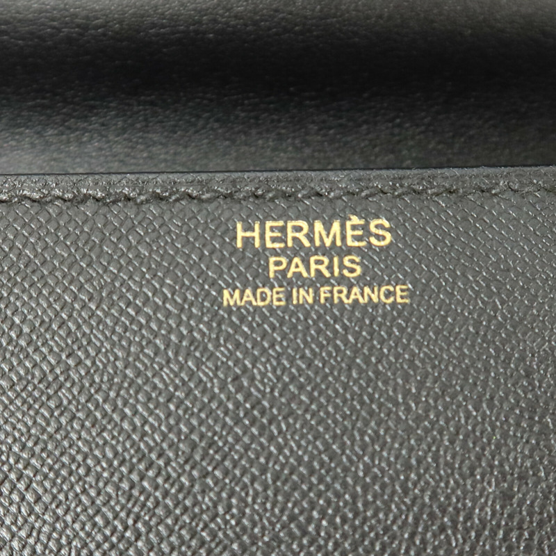HERMES Epsom皮革Mosaique Au 24-21肩背袋Noir-6