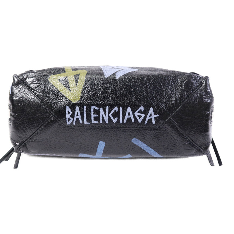 BALENCIAGA 牛皮皮革Papier A6 Graffiti Tote手挽袋-3