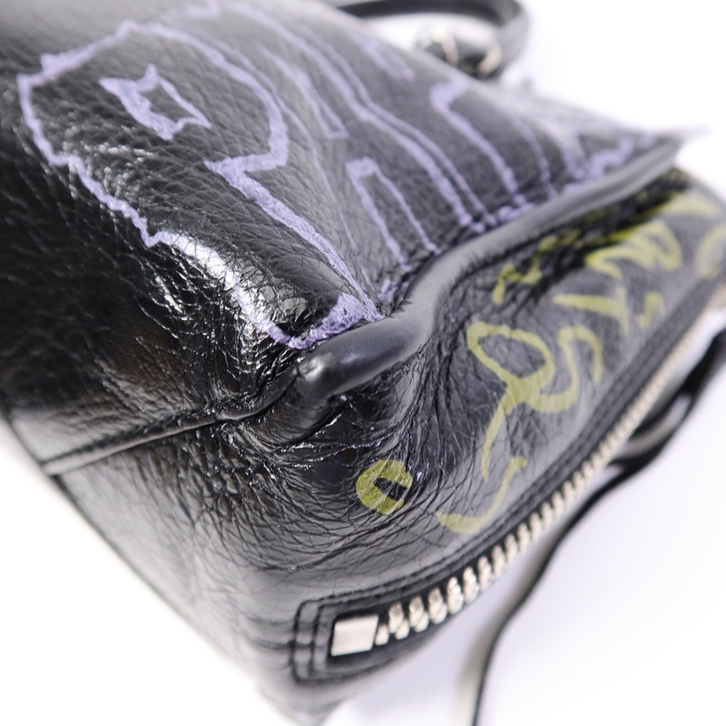 BALENCIAGA 牛皮皮革Papier A6 Graffiti Tote手挽袋-9