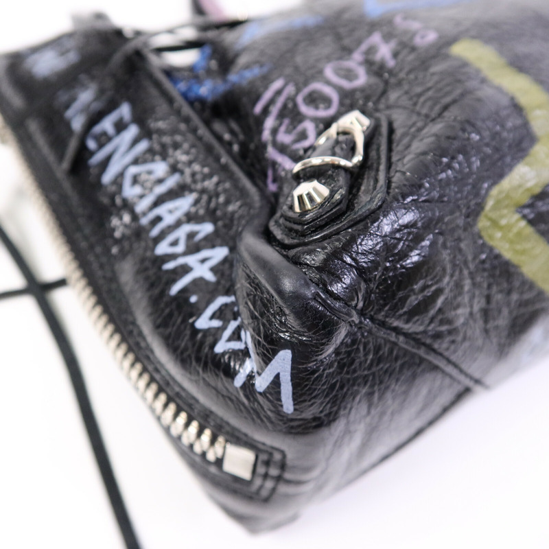 BALENCIAGA 牛皮皮革Papier A6 Graffiti Tote手挽袋-11