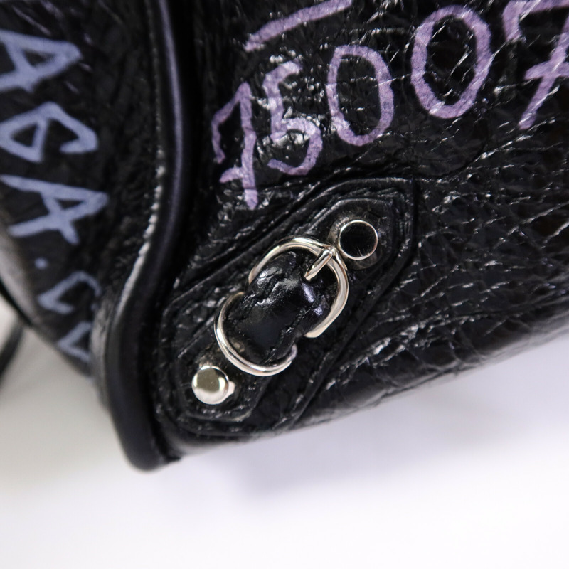 BALENCIAGA 牛皮皮革Papier A6 Graffiti Tote手挽袋-14
