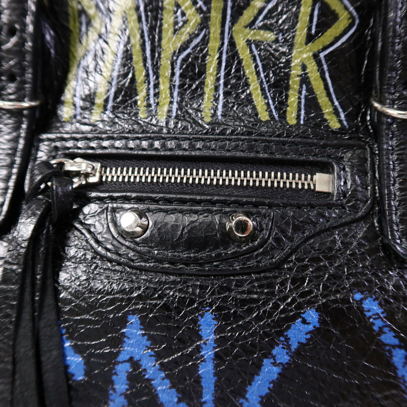 BALENCIAGA 牛皮皮革Papier A6 Graffiti Tote手挽袋-15