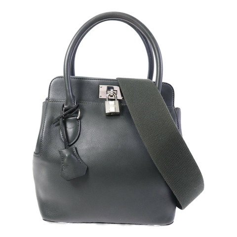 HERMES Swift皮革Toolbox 20手挽肩背兩用袋Vert Fonce