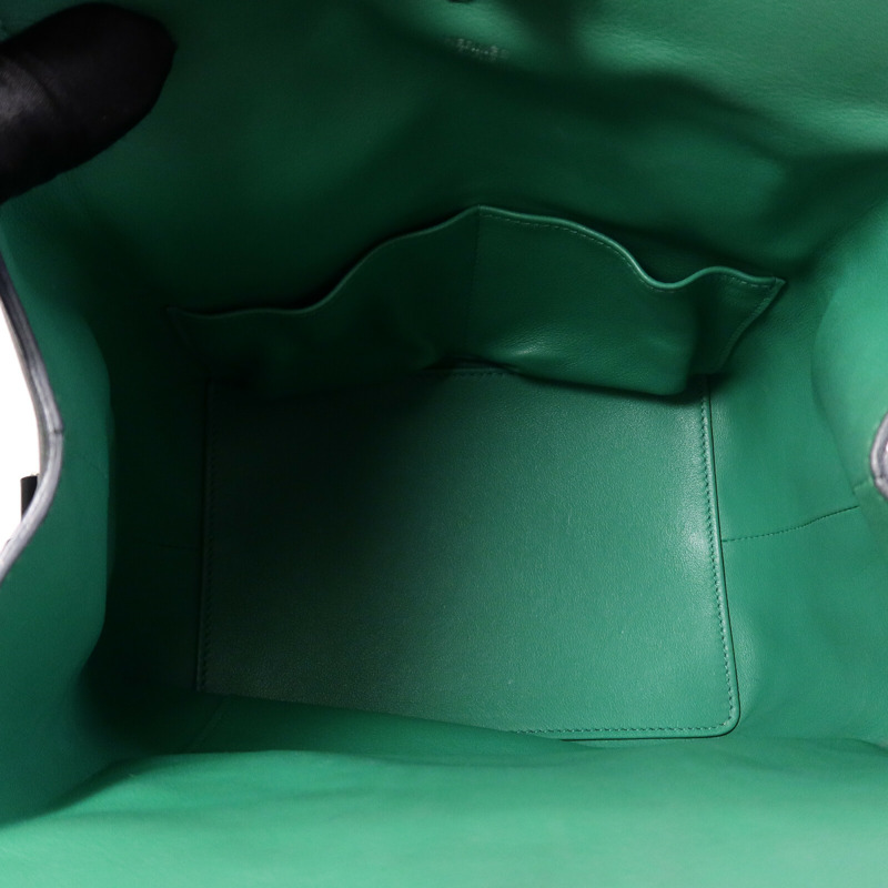 HERMES Swift皮革Toolbox 20手挽肩背兩用袋Vert Fonce-4