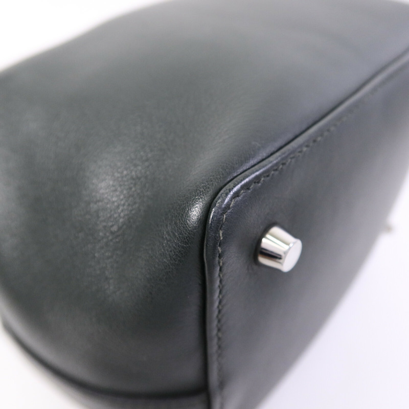 HERMES Swift皮革Toolbox 20手挽肩背兩用袋Vert Fonce-11