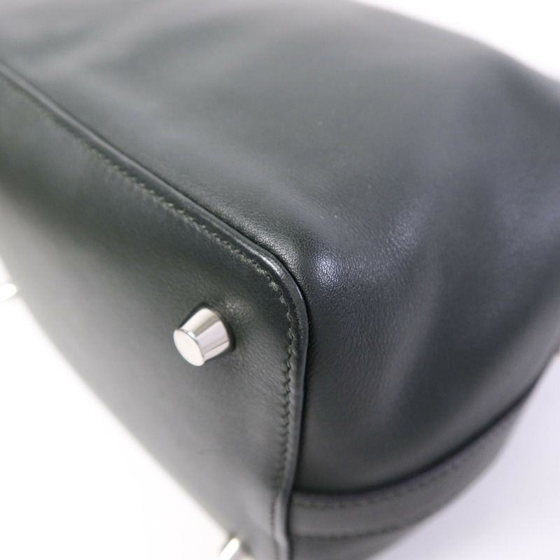 HERMES Swift皮革Toolbox 20手挽肩背兩用袋Vert Fonce-12