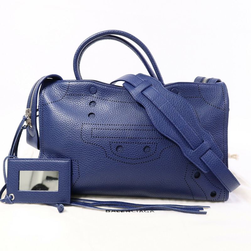 BALENCIAGA 牛皮皮革Blackout City手挽肩背兩用袋-9