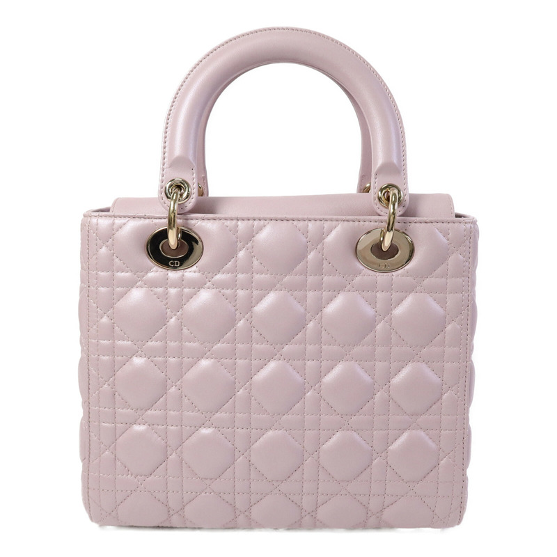 Dior 羊皮皮革Lady Dior Medium手挽肩背兩用袋-1
