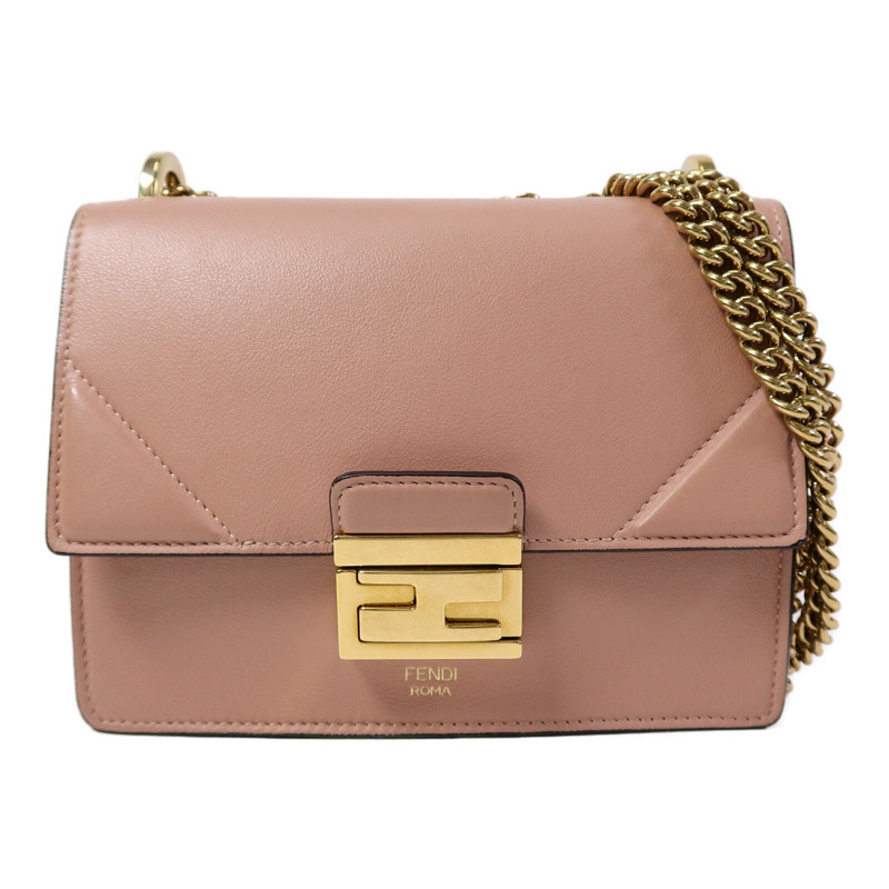 FENDI 羊皮皮革Kan U Shoulder Bag鏈帶肩背袋-0
