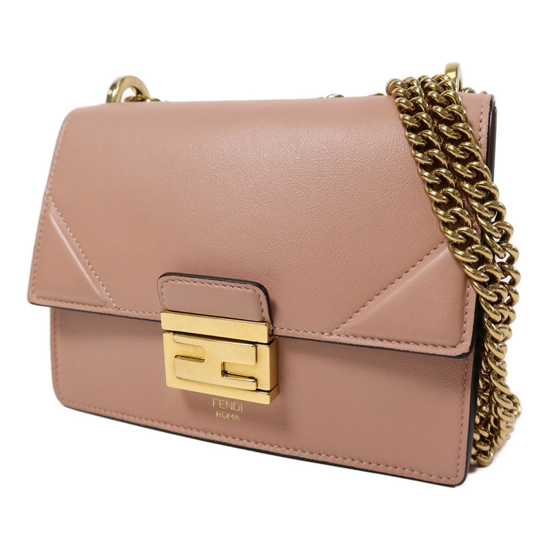 FENDI 羊皮皮革Kan U Shoulder Bag鏈帶肩背袋-2