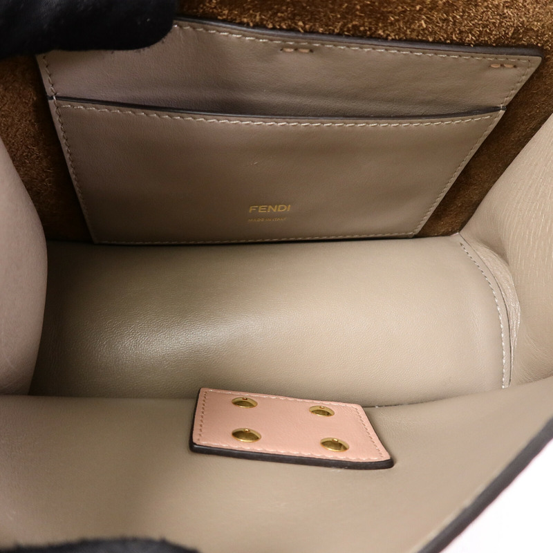 FENDI 羊皮皮革Kan U Shoulder Bag鏈帶肩背袋-5