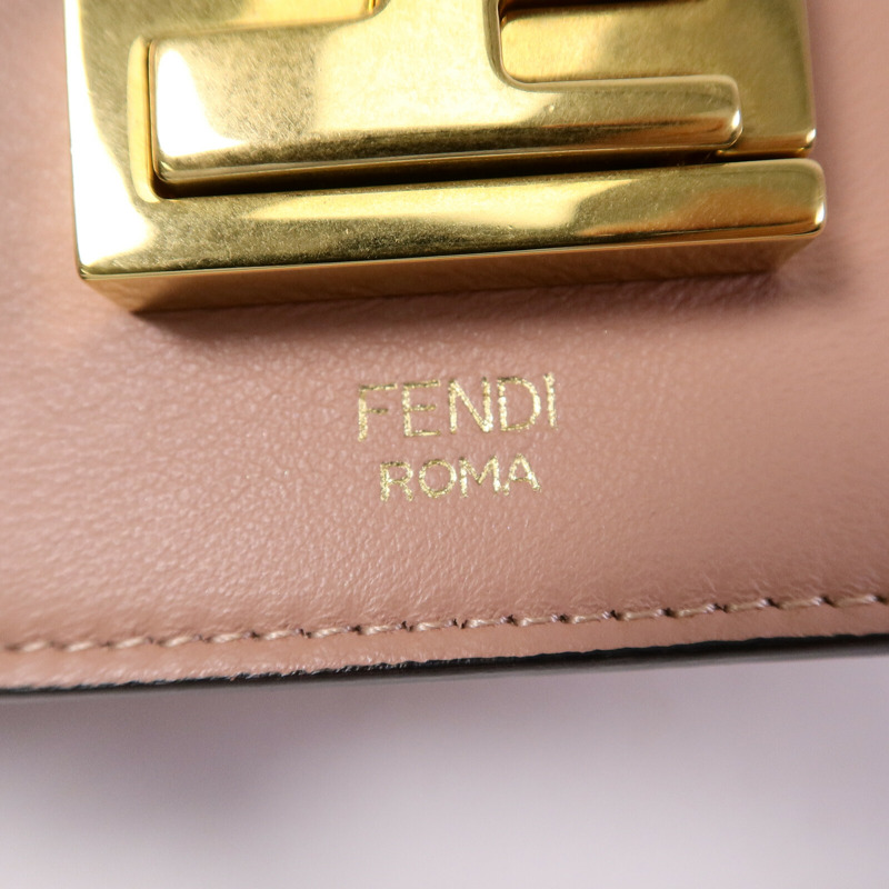 FENDI 羊皮皮革Kan U Shoulder Bag鏈帶肩背袋-6