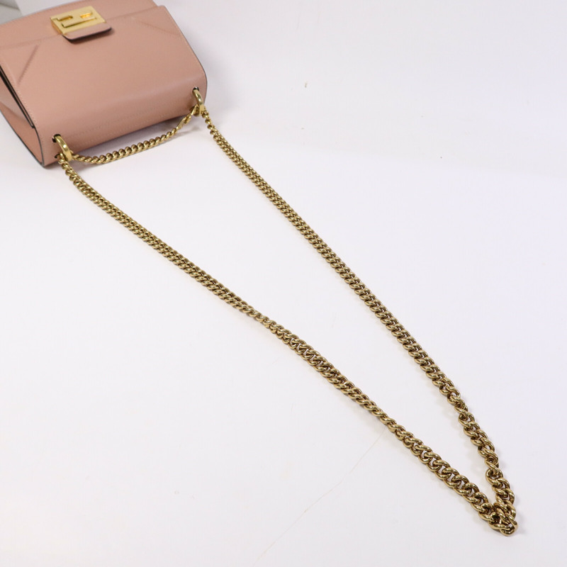 FENDI 羊皮皮革Kan U Shoulder Bag鏈帶肩背袋-9