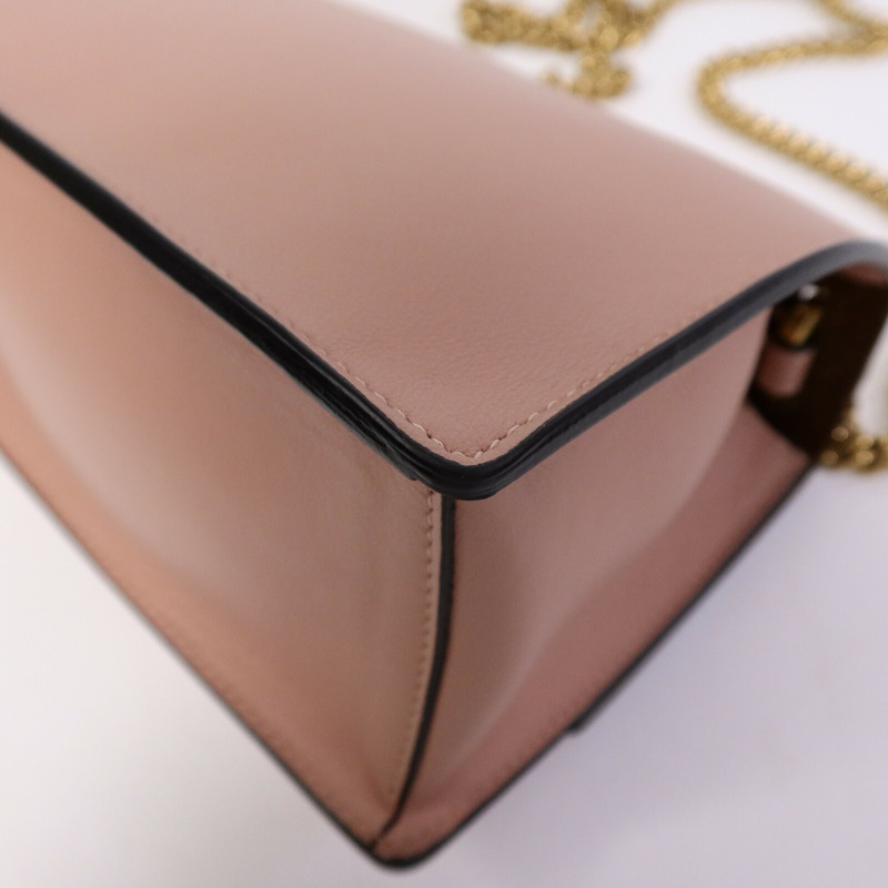 FENDI 羊皮皮革Kan U Shoulder Bag鏈帶肩背袋-13