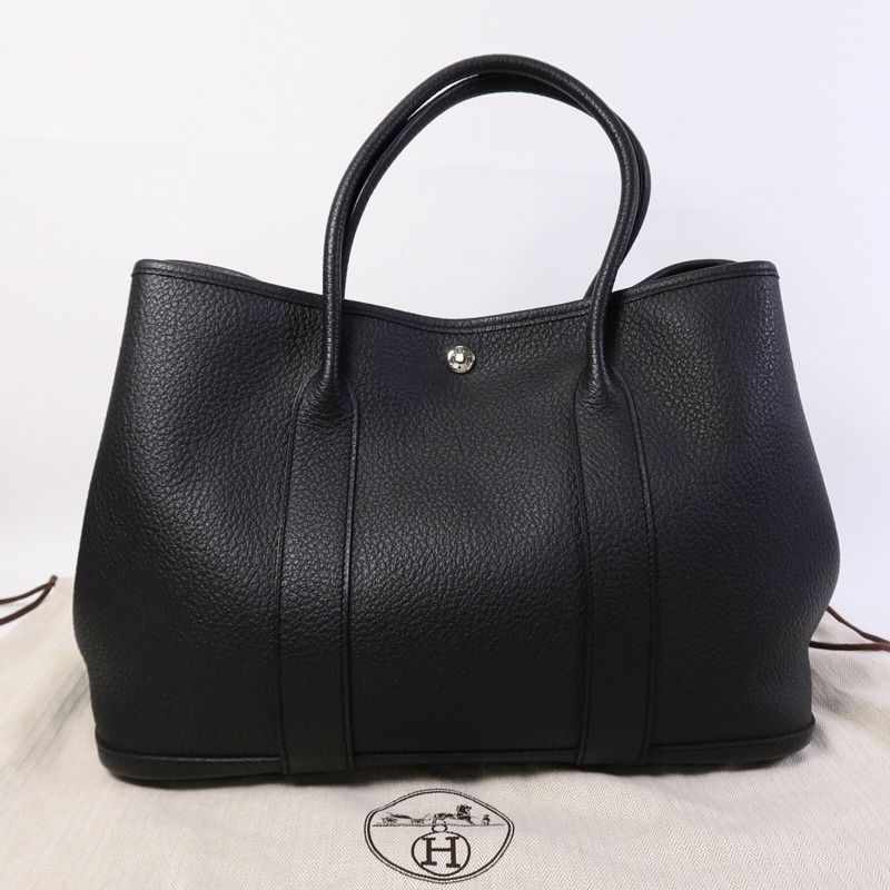 HERMES Negonda皮革Garden Party PM手挽袋-9