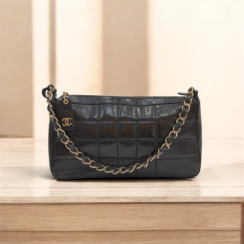 莉亞精品♡ Chanel A1935 7495656 字母浮雕冰格 手提包 腋下包 二手-0