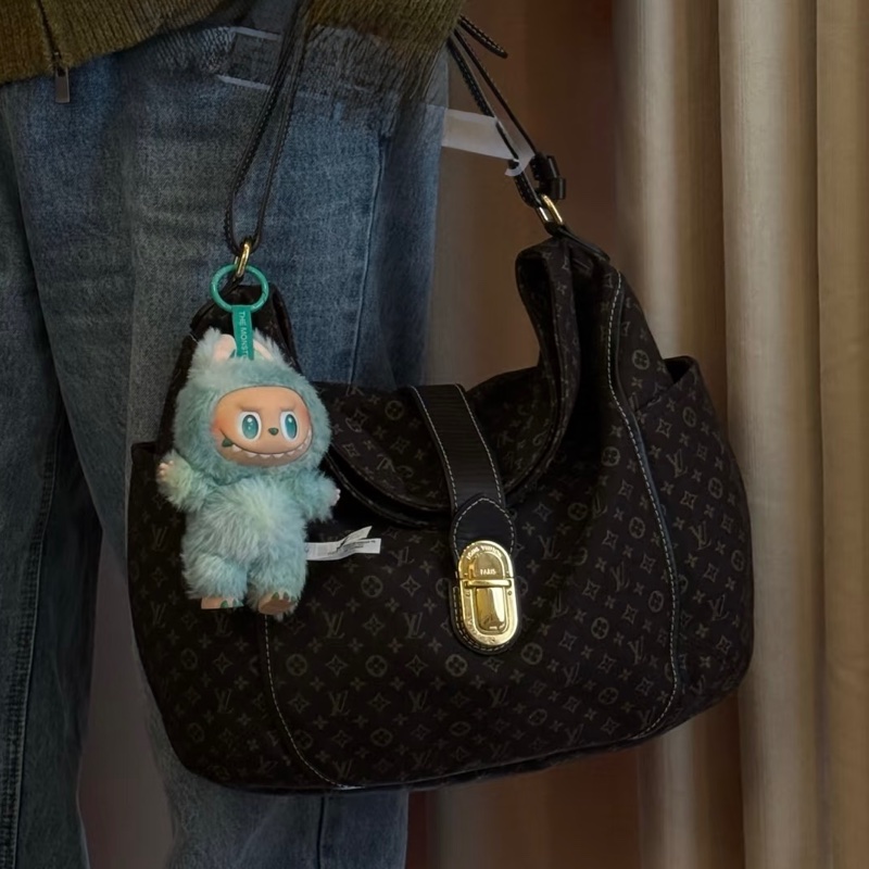 LV🤎咖啡丹寧ROMANCE肩背包M56699-1