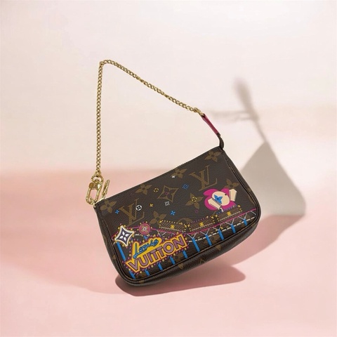 莉亞精品♡ LV M69752 限定彩繪小麻將 近新