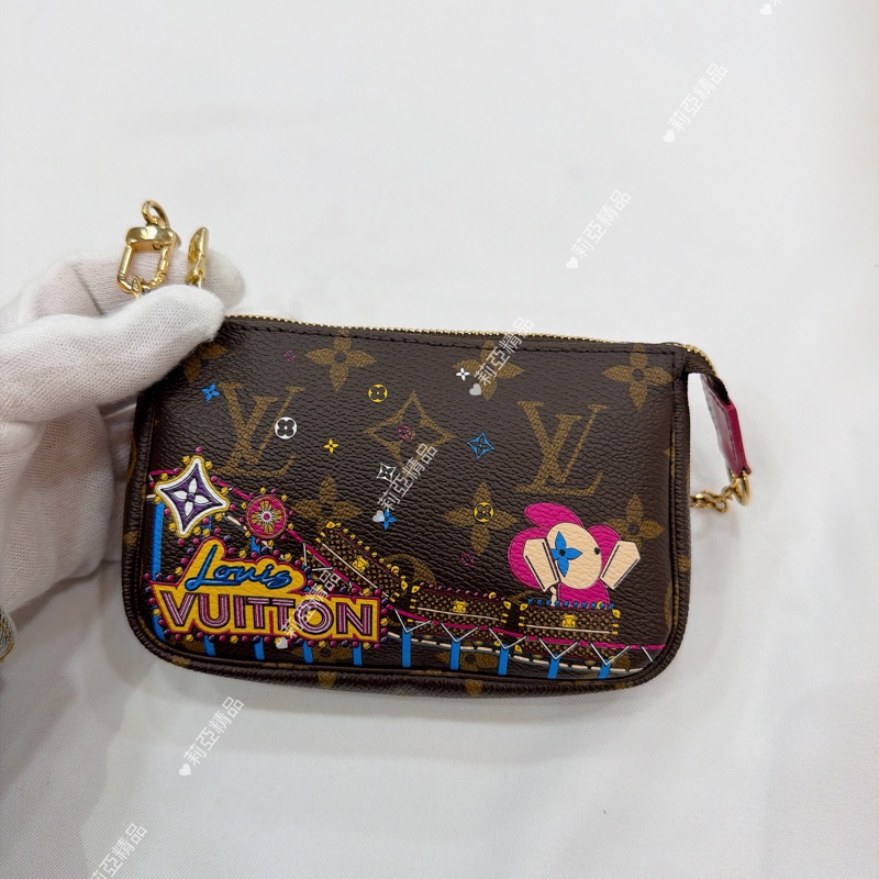 莉亞精品♡ LV M69752 限定彩繪小麻將 近新-3