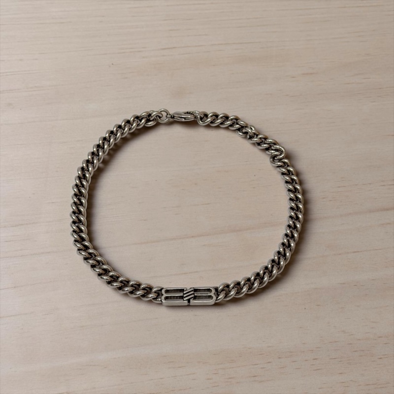 莉亞精品♡ BALENCIAGA BB icon項鍊 #M 二手美品-0