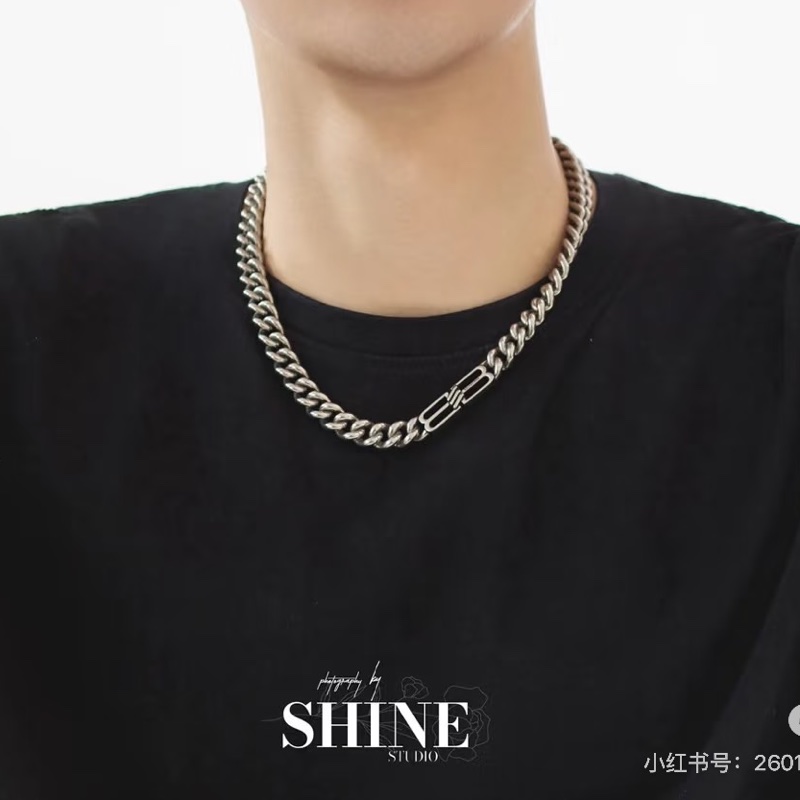 莉亞精品♡ BALENCIAGA BB icon項鍊 #M 二手美品-1