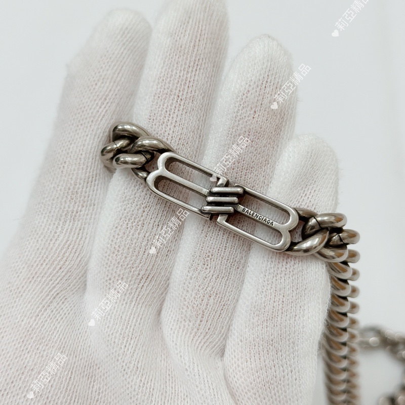 莉亞精品♡ BALENCIAGA BB icon項鍊 #M 二手美品-3