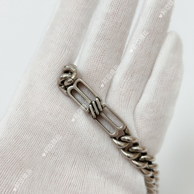 莉亞精品♡ BALENCIAGA BB icon項鍊 #M 二手美品-4