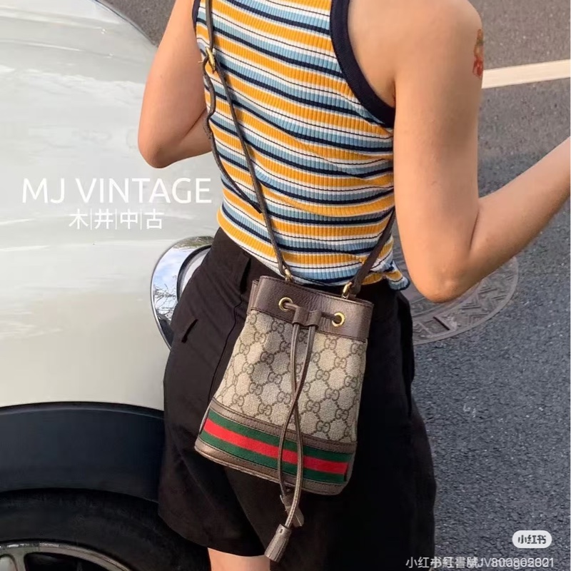 莉亞精品♡ Gucci 水桶包 二手美包-1