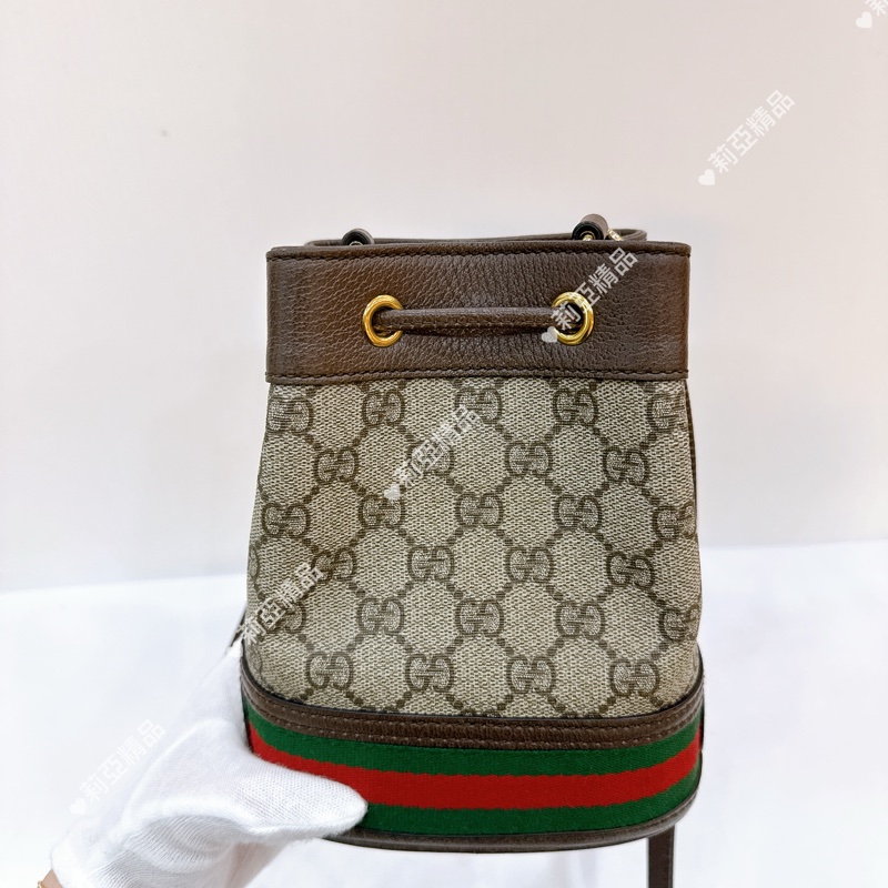 莉亞精品♡ Gucci 水桶包 二手美包-3