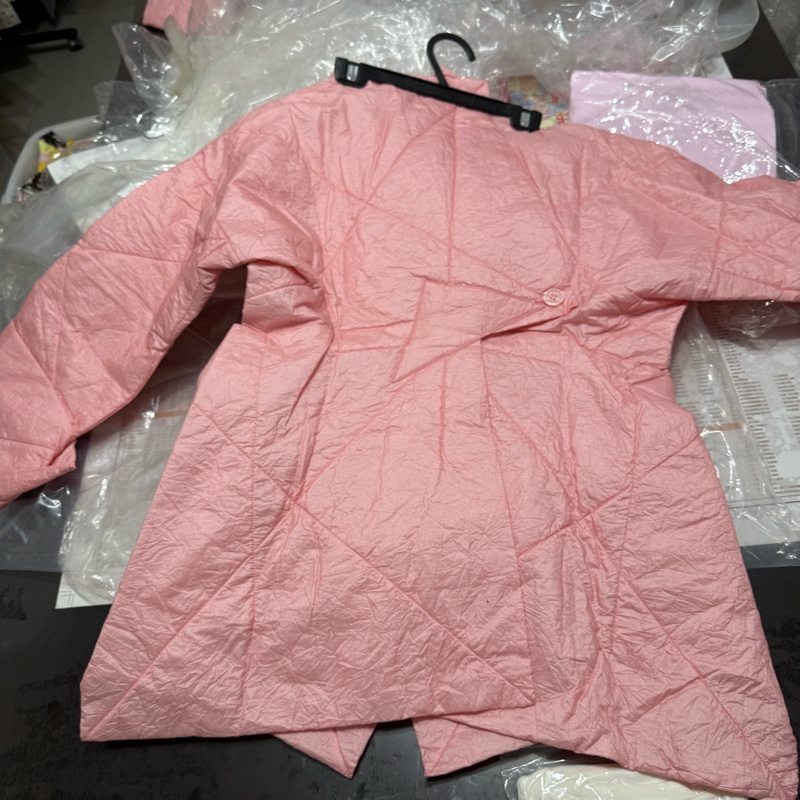 ISSEY MIYAKE 三宅一生 日本製 粉色外套＋褲 套裝-8