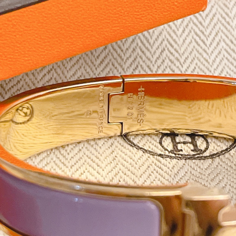 激甜近新熱銷款丁香紫/金配色✨愛馬仕 Hermès Clic H琺瑯手環-20