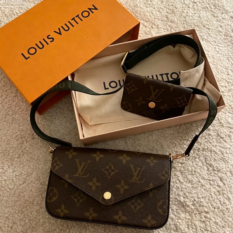 Louis Vuitton路易威登經典老花三合一芯片款全配🐿️-0