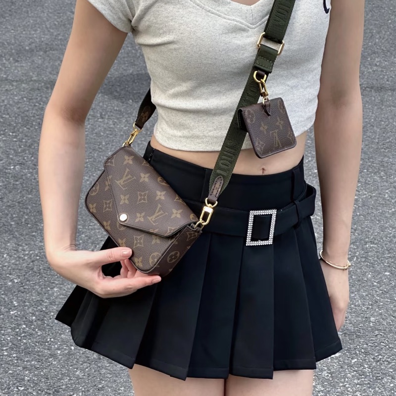 Louis Vuitton路易威登經典老花三合一芯片款全配🐿️-3