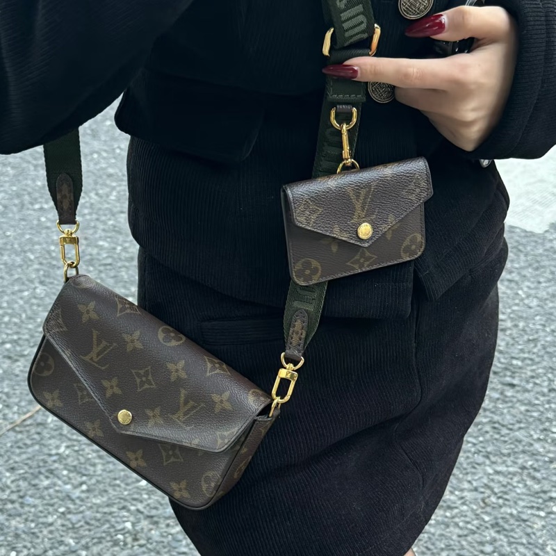 Louis Vuitton路易威登經典老花三合一芯片款全配🐿️-9