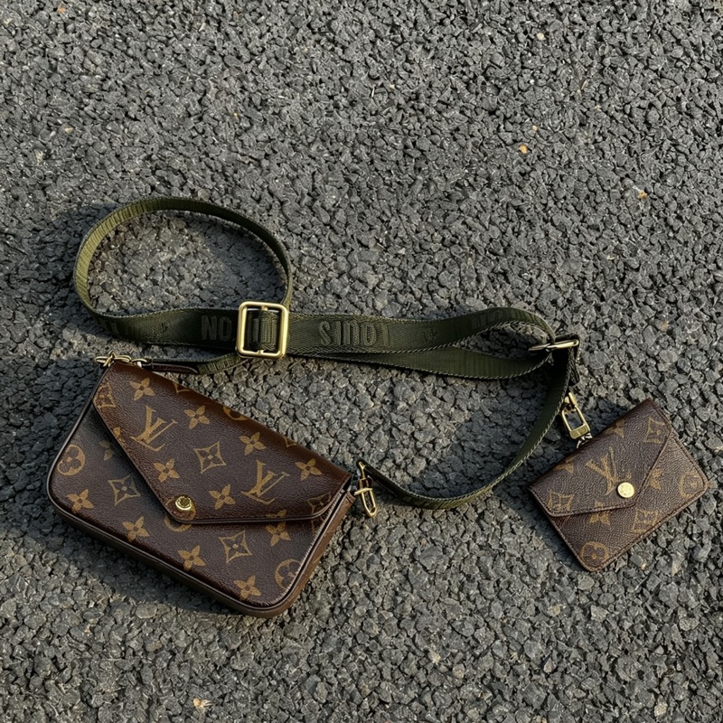 Louis Vuitton路易威登經典老花三合一芯片款全配🐿️-44