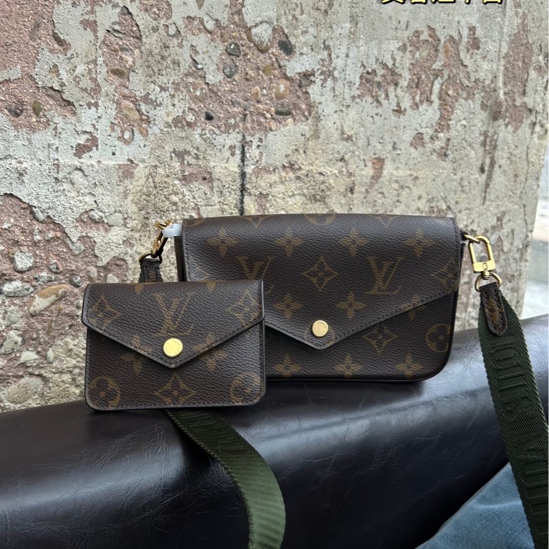 Louis Vuitton路易威登經典老花三合一芯片款全配🐿️-45