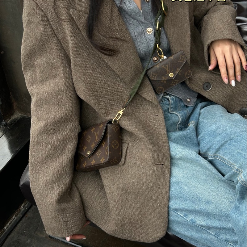 Louis Vuitton路易威登經典老花三合一芯片款全配🐿️-47