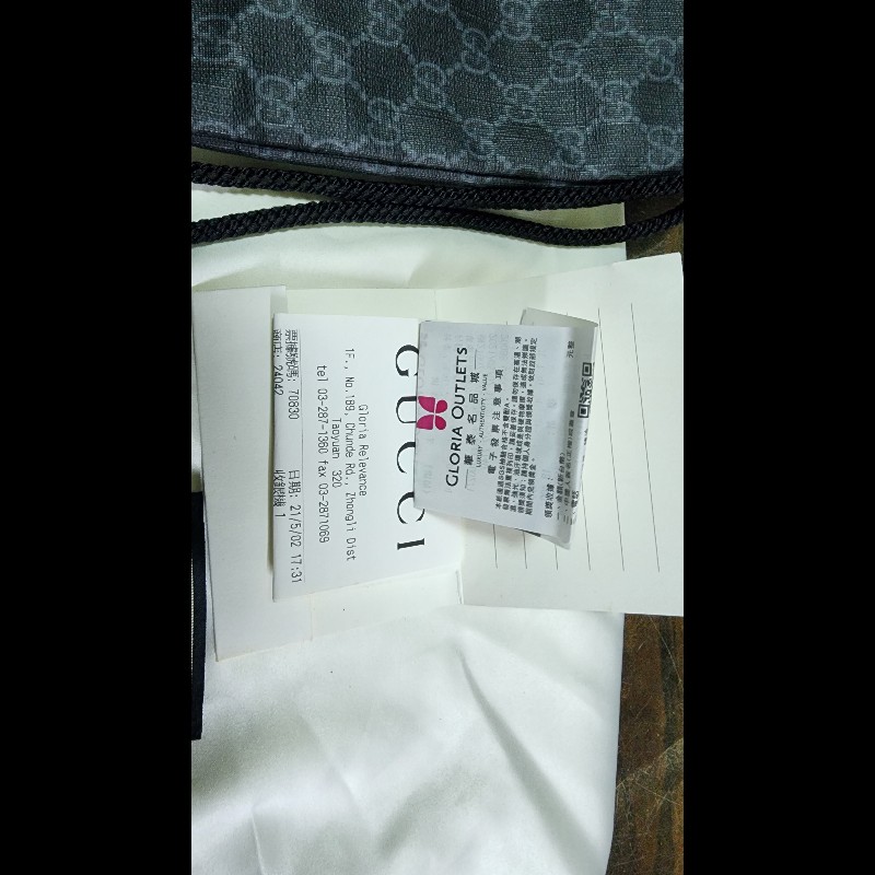 GUCCI 古馳經典Gucci 柔軟束口抽繩後揹包（黑色）-14