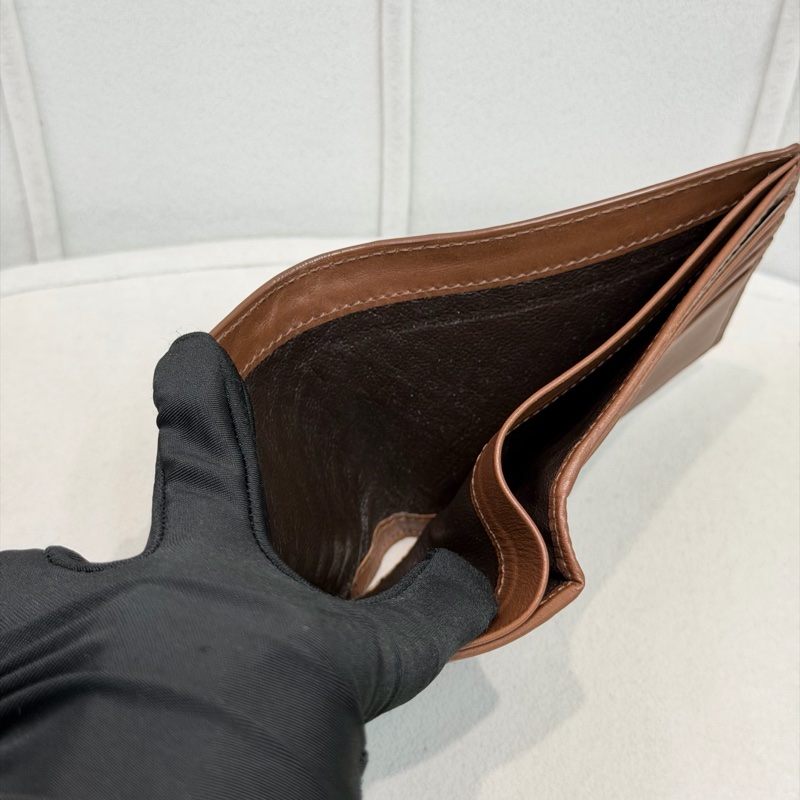 BV 啡色對摺短夾 XB984-11