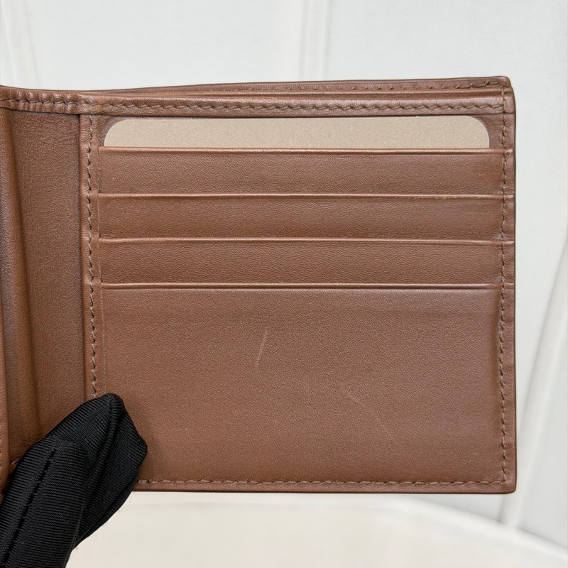 BV 啡色對摺短夾 XB984-14