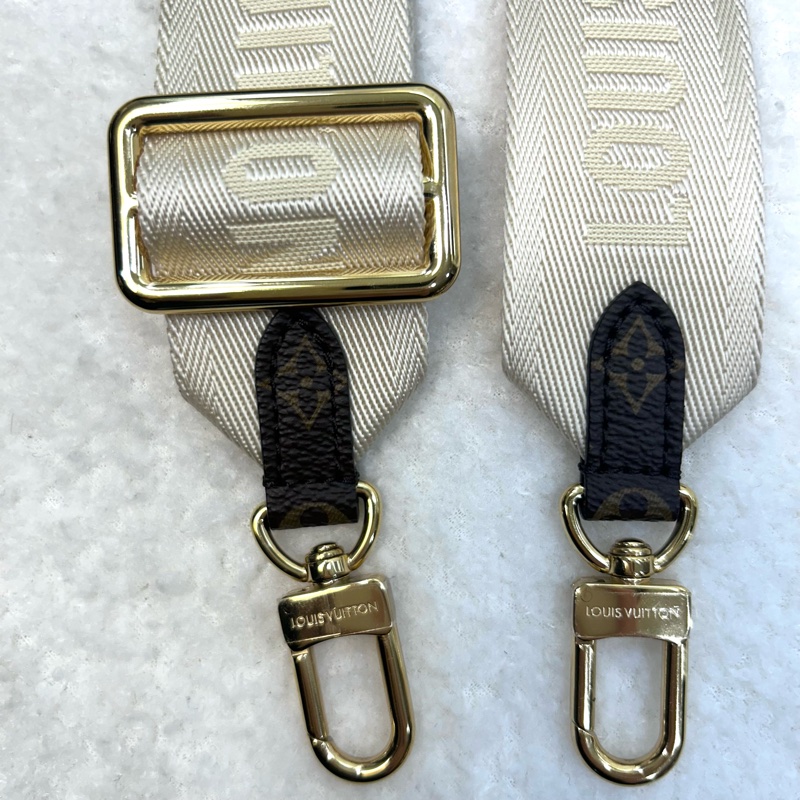 LV 路易威登原花雙色OnTheGo East West 橫版托特包寬背帶手提斜背包M46653-40